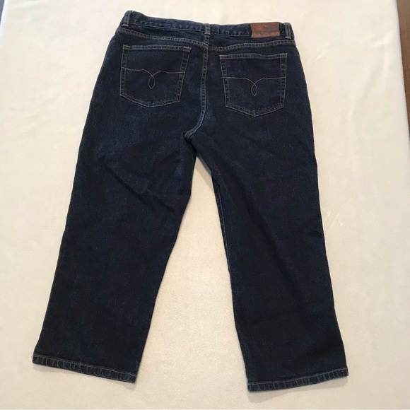 Lauren Jeans Co, classic mid calf, capris, blue denim, 10 - Picture 9 of 9